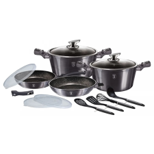 BERLINGER HAUS BH/7059 Metallic Line Carbon Edition Edénykészlet 13 részes edény