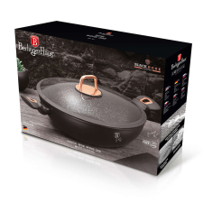BERLINGER HAUS BH-7112 Black Rose Collection Wok fedővel 30cm edény