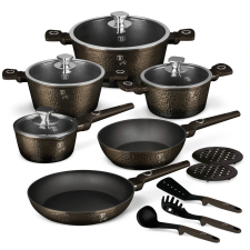 BERLINGER HAUS BH/8244 Alumínium Edénykészlet - Sötét szürke (15 részes) edény