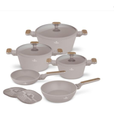 BERLINGER HAUS BH-8343 Taupe Nordic Collection 10 részes Edénykészlet - Matt taupe edény