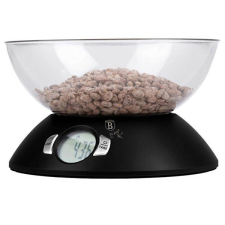 Berlinger Haus BH/9618 5 kg kapacitású matt fekete tálas konyhai mérleg konyhai mérleg