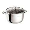 BERLINGER HAUS Blaumann Lábas üvegfedővel 20 cm 3,8 literes rozsdamentes Gourmet Line BL-3872