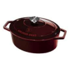 BERLINGER HAUS burgundy 4,65 literes zománcozott öntöttvas ovális sütőtál fedővel  30*22*12 cm
