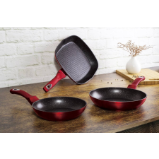  Berlinger Haus Burgundy Metallic Indukciós 3 részes serpenyő szett (BH-1289) edény