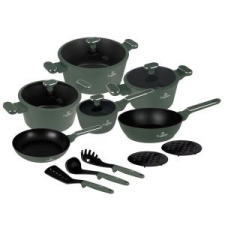 Berlinger Haus Edénykészlet 15 részes tapadásmentes Matte Green BH/8208 edény