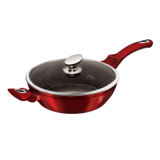BERLINGER HAUS Line Burgundy Edition Mély serpenyő fedővel 28cm (BH/1260N) edény