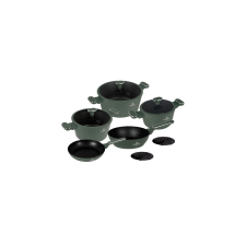 BERLINGER HAUS Matte Green Collection 10 részes edénykészlet titán bevonattal BH-8207 edény