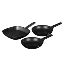 BERLINGER HAUS Monaco Collection 3 részes serpenyőkészlet grill serpenyővel, tapadásmentes bevonattal edény