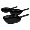  Berlinger Haus Serpenyõ készlet 3 részes 20/24/28 cm tapadásmentes Matte Black BH/8196