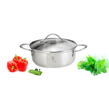 BERLINGER HAUS Silver Jewellery rozsdamentes lábas üvegfedővel 5 L (BH-6281) edény