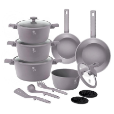 BERLINGER HAUS Taupe Collection Titán bevonatos edénykészlet, 15 db edény