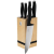 Berlingerhaus Matte Black Collection BAMBOO Késkészlet szögletes tartóval, 6 db (5999108478536)