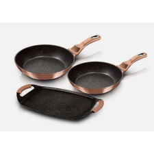 Berlingerhaus Metallic Line Rose Gold Edition márvány felület, 3 darabos szett edény