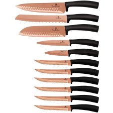 Berlingerhaus Rosegold Metallic Line Tapadásmentes bevonatú késkészlet, 11 db kés és bárd