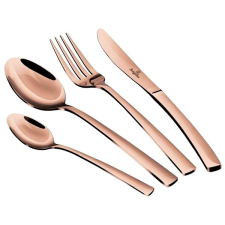 Berlingerhaus Rosegold Metallic Line Tükörfényes rozsdamentes acél evőeszközkészlet, 24 db tányér és evőeszköz