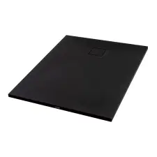 Bern .||. Black 80x100x2 cm szögletes, SMC zuhanytálca szifonnal kád, zuhanykabin
