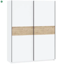  BERNO 150 cm. Gardróbszekrény Fehér/Tölgy Színben bútor