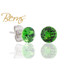 Berns Dots fülbevaló fűzöld színű Berns eredeti európai® kristállyal fülbevaló