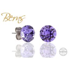 Berns Dots fülbevaló lila színű Berns eredeti európai® kristállyal fülbevaló