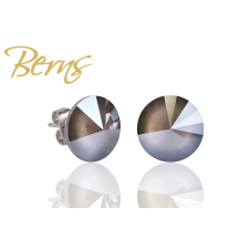 Berns Dots fülbevaló matt szürke színű Berns eredeti európai® kristállyal fülbevaló
