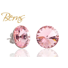 Berns Dots fülbevaló világos rózsaszín színű Berns eredeti európai® kristállyal fülbevaló