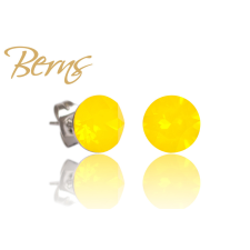 Berns Nemesacél fülbevaló citromsárga színű eredeti európai® kristállyal fülbevaló