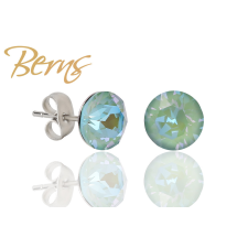 Berns Nemesacél fülbevaló zöld színű eredeti európai® kristállyal fülbevaló