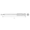 Bernstein (6-TX20-75) Torx bit HRC acél Ötvözött E 6.3 6 db (6-TX20-75)
