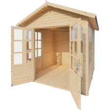 Bertilo Teahouse kerti ház natúr 226 cm x 234 cm FSC kerti tárolás