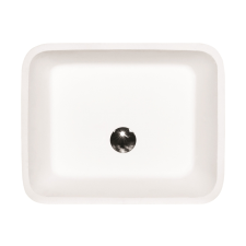 Besco Assos mosdótál 50x40 cm négyszögletes fehér #UMD-A-NB fürdőkellék