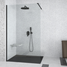 Besco AVEO black walk-in zuhanyfal 90×195 cm (AVB-90-195C) kád, zuhanykabin