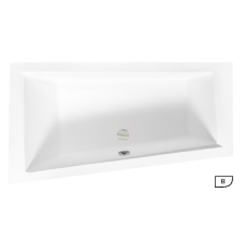  Besco INTIMA slim kád 150x85 asszimetrikus balos kád kád, zuhanykabin