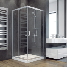 Besco MODERN 185 szögletes zuhanykabin 80x80x185 cm (MK-80-185-C) kád, zuhanykabin