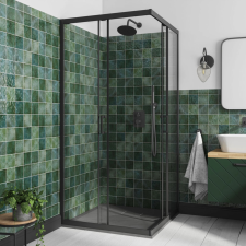 Besco MODERN black 190 szögletes zuhanykabin 80x80x190 cm (MKB-80-190-C) kád, zuhanykabin