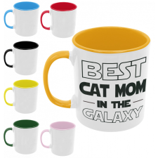 Best cat mom in the galaxy - Színes Bögre bögrék, csészék