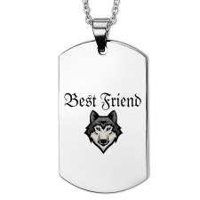  Best Friend (legjobb barát) farkasfejes medál láncra, vagy kulcstartóra (többféle) nyaklánc