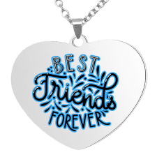 Best Friends Forever medál lánccal, választható több formában és színben nyaklánc