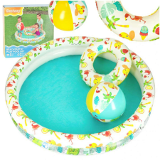  BESTWAY 51124 Medence szett úszógumival és labdával, 122cm medence