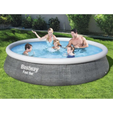  Bestway Fast Set felfújható medenceszett szivattyúval 396 x 84 cm medence