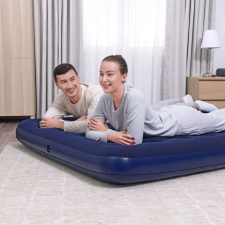 Bestway Felfújható matrac - kétszemélyes, velúr - kék - 203 x 152 x 22 cm ágy és ágykellék