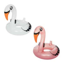 Bestway - Gyöngyfehér és fémes rózsa flamingó úszógumi 1.65 vizes játék
