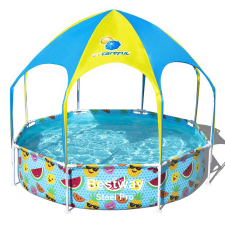 Bestway Panama Fémvázas gyerek medence árnyékolóval 244 x 51 cm medence