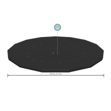 Bestway VÉDŐTAKARÓ PVC 457 CM ÁTMÉRŐJŰ FÉMVÁZAS MEDENCÉKHEZ medence kiegészítő