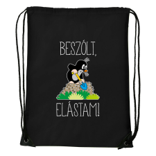 Beszólt, elástam! - Sport táska fekete tornazsák