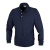 Beta 075570206, Három gombos pólóing, hosszú ujjú 100% pamut, 200 g/m2, kék, XXXL