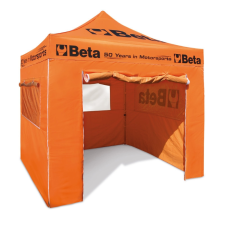  BETA 095620020 9562 Oldalponyvával zárható pavilon, 3 m x 3 m kerti bútor