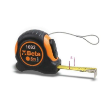 Beta 1692HS Mérőszalag, ütésálló bimateriál ABS-ház, acélszalag, pontossági osztály: II mérőszerszám