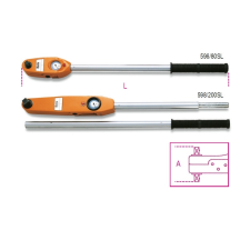 Beta 596/40SL Mérőtárcsás nyomatékkulcs Jobbos és balos Pontosság: ±4% 3/4&quot; villáskulcs