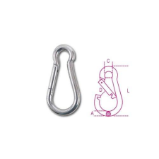 Beta 8274 13X160 Karabiner horog AISI 316 barkácsolás, csiszolás, rögzítés