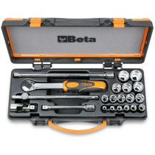 Beta 910A/C16 16 Dugókulcs és 5 tartozék fémdobozban (009100936) dugókulcs